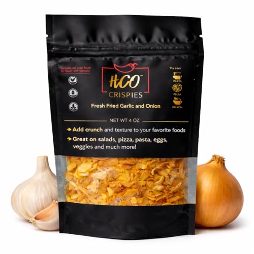 HCO Crispies Fried Garlic and Onion Mix | Perfect for Baking, Seasoning & Topping | From the Makers of Hot Cri