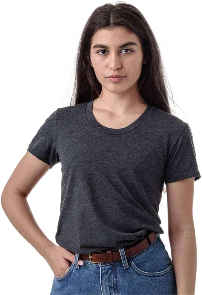 Los Angeles Apparel Womens USA-Made 5050 T-Shirt Heather Plum by Los Angeles Apparel - American Made