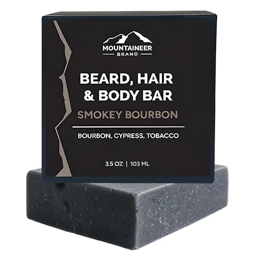 Mountaineer Brand Beard, Hair and Body Bar | Men's Bar Soap for Women too | All Natural Beard Shampoo & Condit