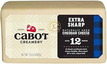 Cabot Extra Sharp Cheddar Cheese 1.5lb Block by Cabot Creamery - American Made