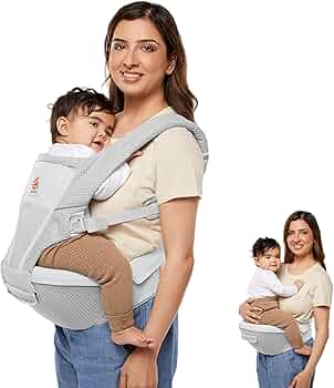 Ergobaby Alta 2-in-1 Hip Seat and Baby Carrier Breathable Mesh by Ergobaby - American Made