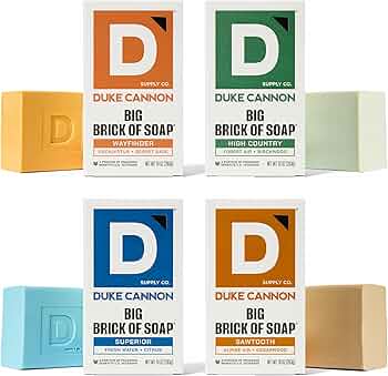 Duke Cannon Large Brick Bar Soap Bundle 4-Pack by Duke Cannon - American Made
