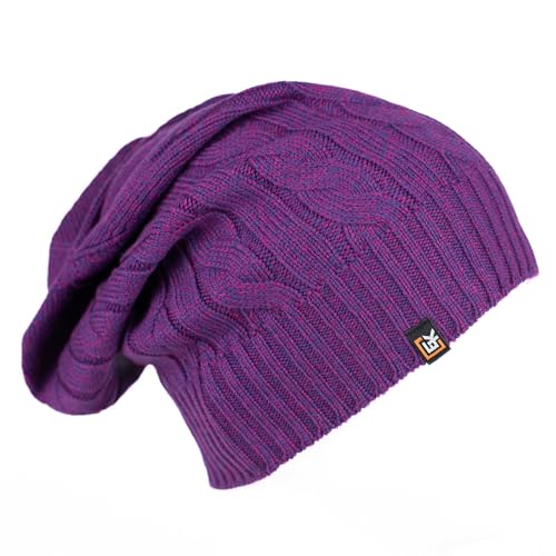 Evolution Knitwear Merino Wool Cable Knit Beanie Hat, Soft Warm Winter Beanie for Men & Women, Lightweight Kni by Evolution Knitwear - American Made