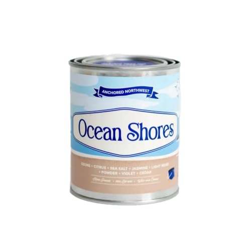 Anchored Northwest Ocean Shores Scenic Route Candle, 16 oz., 80-Hour Burn by Anchored Northwest - American Made