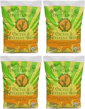Organic Mechanics Cactus and Succulent Blend 8 Quart 4-Pack by Organic Mechanics - American Made
