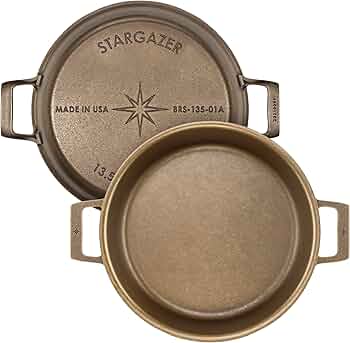 Stargazer Cast Iron 10.5-Inch Deep Skillet by Stargazer Cast Iron - American Made