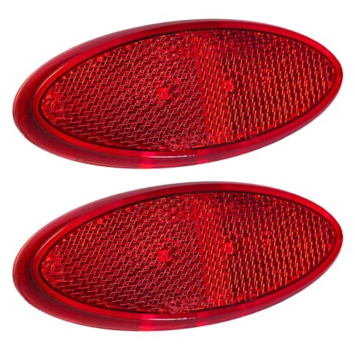 Command Electronics OEM 12V LED RV & Trailer Oval Clearance Light with Built-in Reflex- Surface Mount for Easy