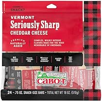 Cabot Seriously Sharp Cheddar Snack Pack 24ct by Cabot Creamery - American Made