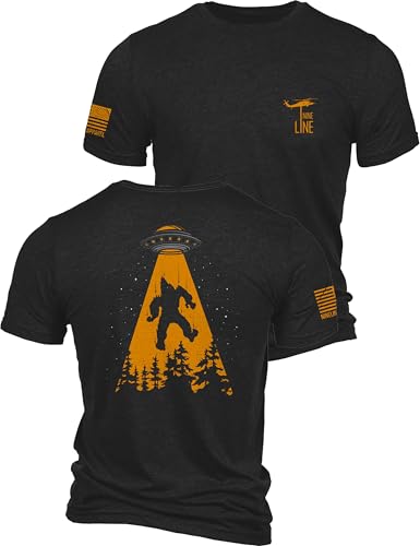 Nine Line Sasquatch UFO Alien Abduction Shirt, Bigfoot Yeti Cryptid Squatch