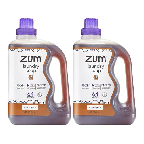 Zum Laundry Soap - Amber, 64 fl oz (2 Pack)