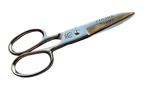 Cucina Napoli 7" Heavy Duty Kitchen Scissors | Multipurpose Kitchen Shears | Smooth and Sharp Stainless Steel