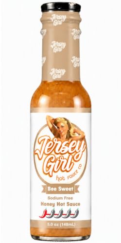 Jersey Girl Bee Sweet (New Mild Heat) Hot Sauce | Gluten-Free, Sodium-Free | 5oz Healthy, No Added Salt