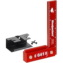 Woodpeckers Precision Woodworking Square 6-Inch Aluminum USA Made Self Standing by Woodpeckers - American Made