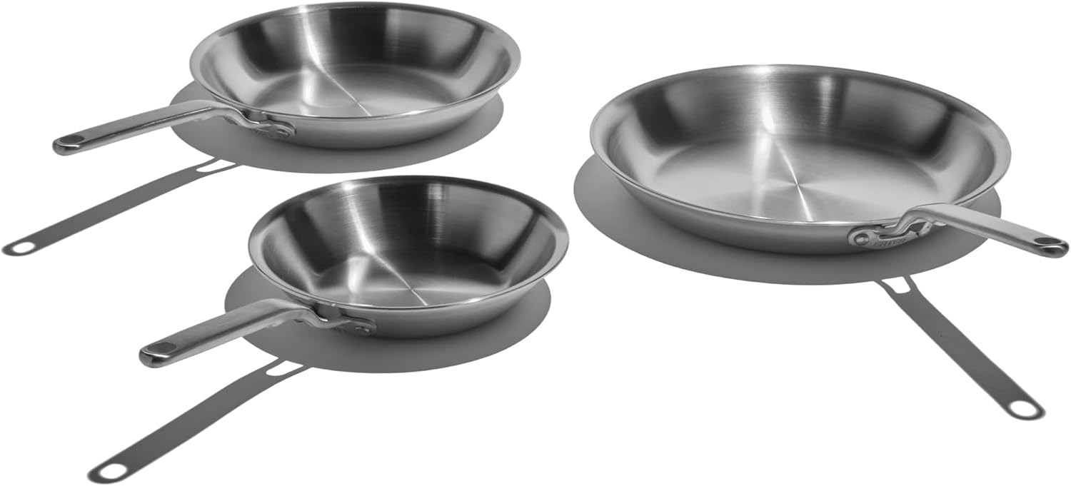 Heritage Steel Eater Series 3-Piece Fry Pan Set by Heritage Steel - American Made