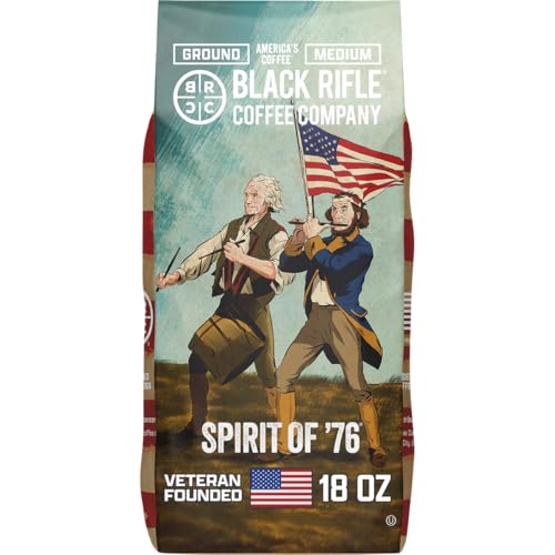 Black Rifle Coffee Medium Roast Ground Coffee Spirit of 76 18 oz