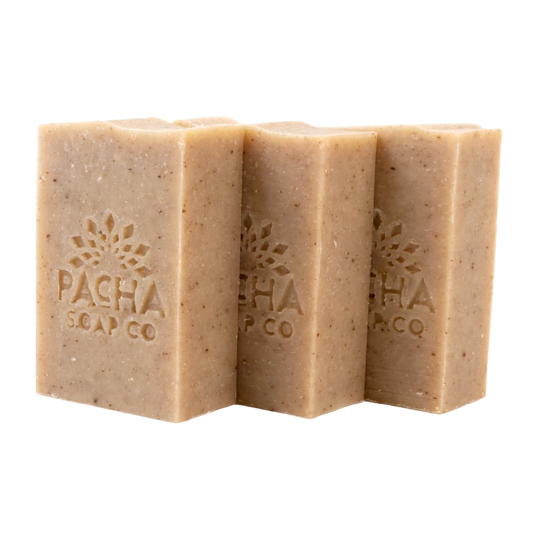 Pacha Soap Co Dirty Hippie Exfoliating Bar Soap 3-Pack by Pacha Soap - American Made