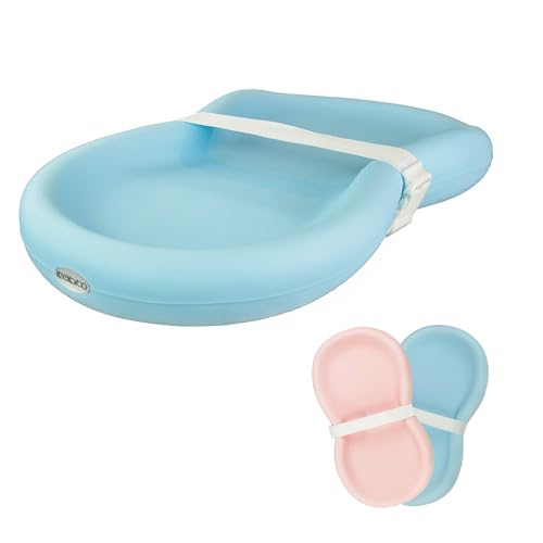 Keekaroo Peanut Changer Baby Blue – The Original Made in USA Easy-to-Clean Changing pad and The only Shell Ove