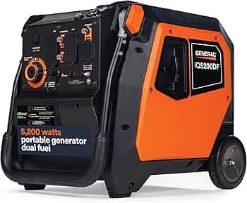 Generac iQ5200 Dual-Fuel Portable Inverter Generator by Generac - American Made