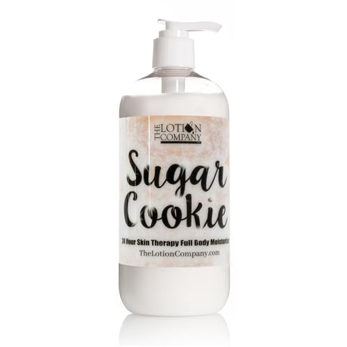 The Lotion Company 24 Hour Skin Therapy Lotion – Sugar Cookie Scented Full Body Moisturizer, Paraben Free, w/A