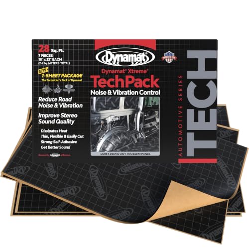 Dynamat Xtreme Sound Deadening Mat – Tech Pack, 28 Sq Ft, 7 Sheets