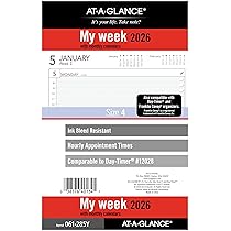 AT-A-GLANCE 2026 Planner Refill, Weekly, Desk Size 4, Loose-Leaf by At-A-Glance - American Made