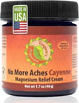 Taspen's Organics Magnesium Cayenne Relief Cream, 1.7oz by Taspen's Organics - American Made