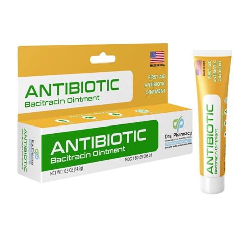 Drs. Pharmacy First Aid Antibiotic Ointment with Bacitracin Zinc – 0.5 oz
