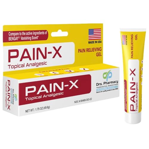 Drs. Pharmacy Pain-X Menthol Cream – Targeted Muscle & Joint Relief – 1.75 oz