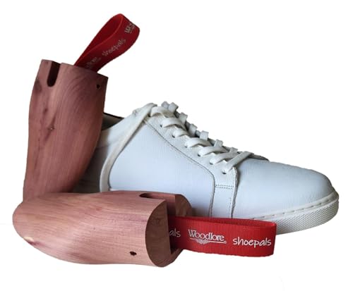 Woodlore Cedar Sneaker Crease Protectors - Premium USA Red Cedar, Fits Men’s 5-12, Anti-Crease Shields for Jor