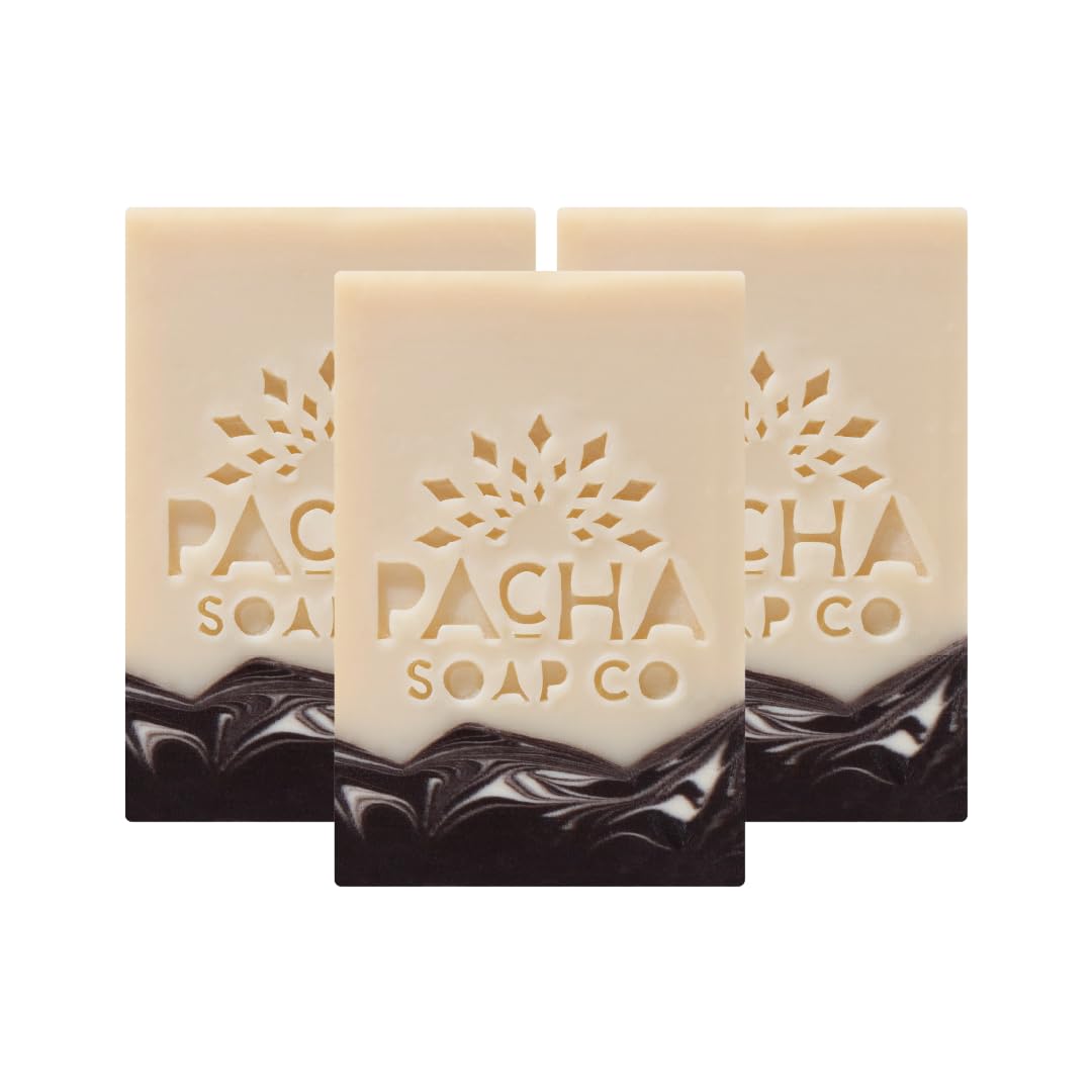 Pacha Soap Co Santal and Amber Bar Soap 3-Pack by Pacha Soap - American Made
