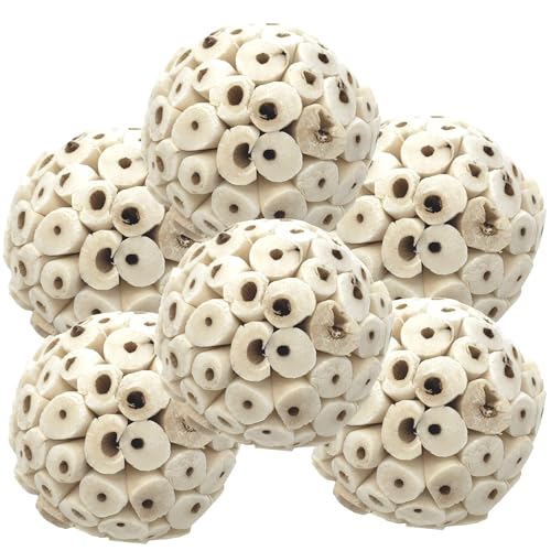 Bonka Bird Toys 2117 Pk6 Sola Atta Balls Foot Talon Craft Part Parrot Bird Toys Conure Parakeet Cockatiel