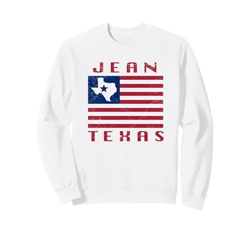 Jean Texas Lone Star Flag Western Style Sweatshirt