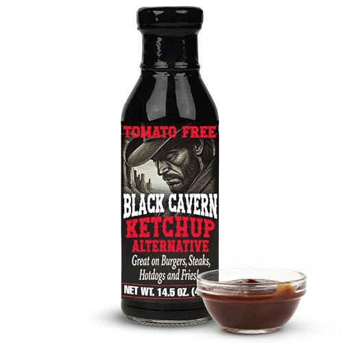 Black Cavern – The Ketchup Alternative, Tomato-Free Sauce, No HFCS, 14.5 oz