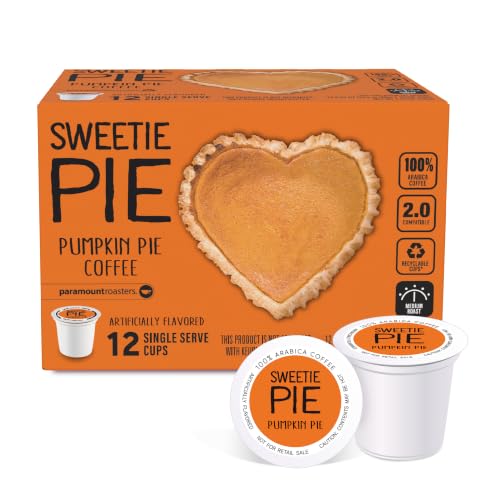 Paramount Roasters Sweetie Pie Pumpkin Pie Flavored Coffee Pods, 12ct – Pumpkin Spice – Medium Roast 100% Arab