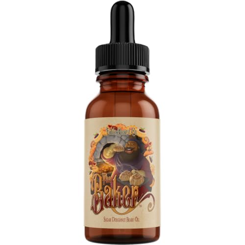Fable Beard Co. Beard Oil - The Baker, Fresh Doughnuts, Warm Vanilla Sugar & Cinnamon Spice, Natural Beard Oil