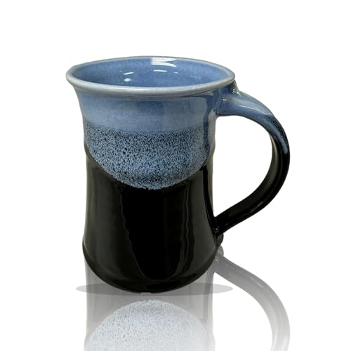 Clay in Motion Handmade Ceramic Mug 24 oz, Large Coffee Mug, Hand Painted Stoneware, Dishwasher Microwave & Ov