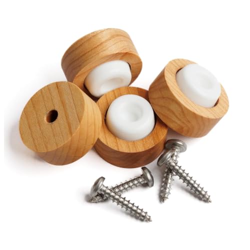 The Boardsmith Handmade Wood Cutting Board Feet with Stainless Steel Screws - Elevate Your Cutting Board with