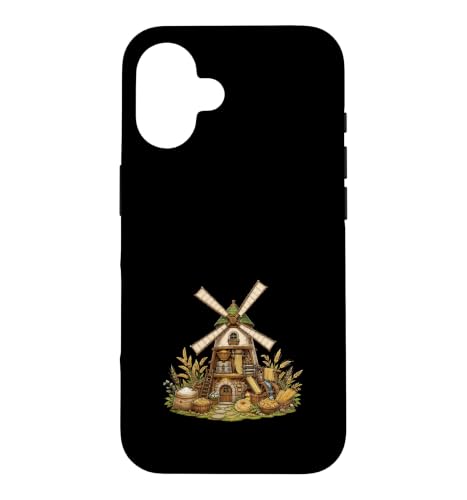 Vintage Windmill Flour Mill Wheat Harvest Case for iPhone 16
