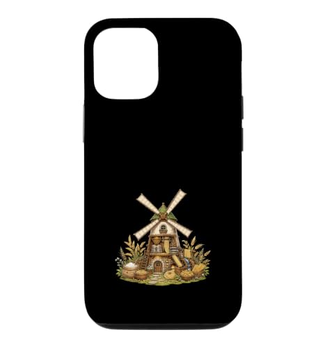 Vintage Windmill Flour Mill Wheat Harvest Case for iPhone 12/12 Pro