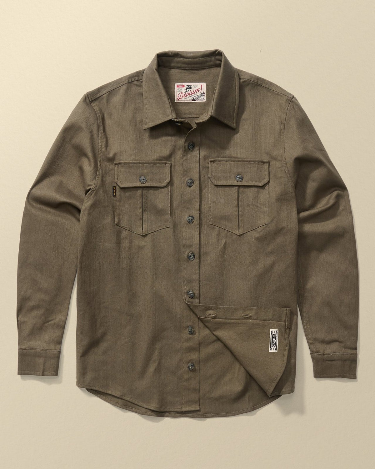 Devium Draftsman Twill Slub Overshirt by Devium - American Made